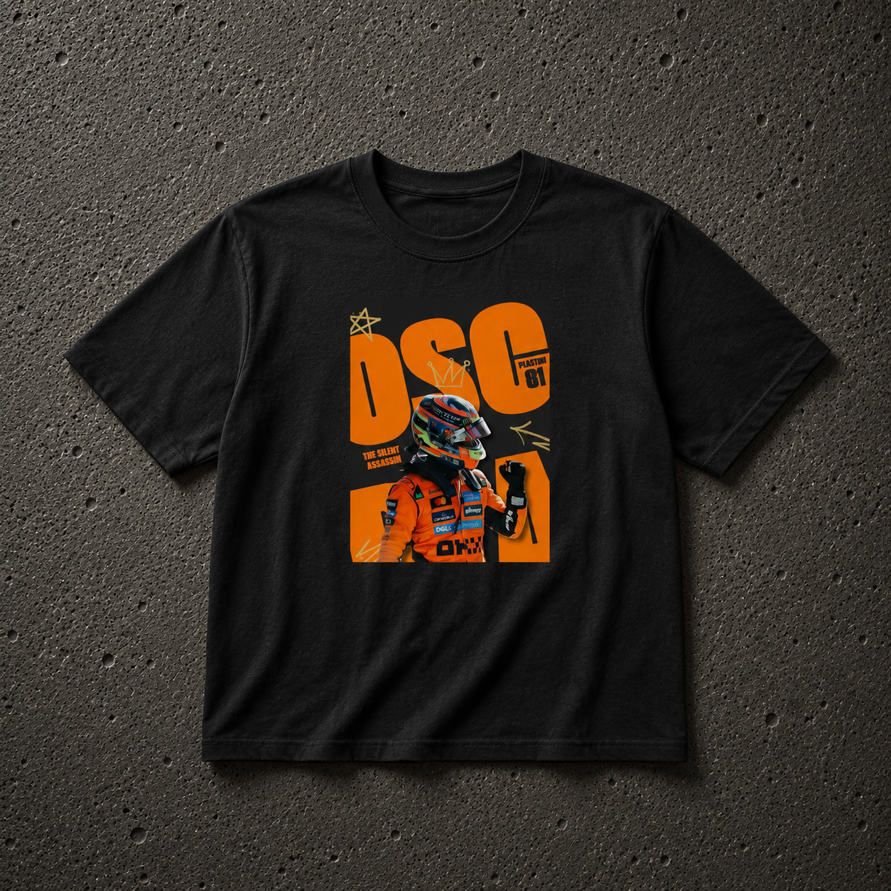 Oscar Piastri MCLAREN - Camiseta Oversize Manga Corta