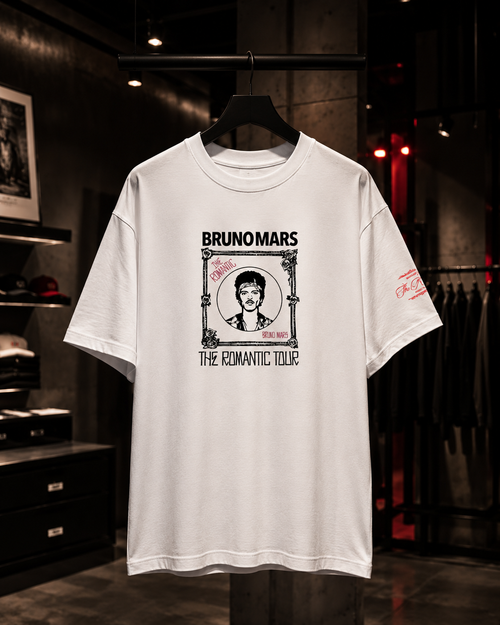 Bruno Mars The Romantic Tour  - Camiseta Oversize Manga Corta