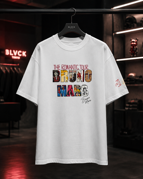 Bruno Mars The Romantic Tour - Camiseta Oversize Manga Corta