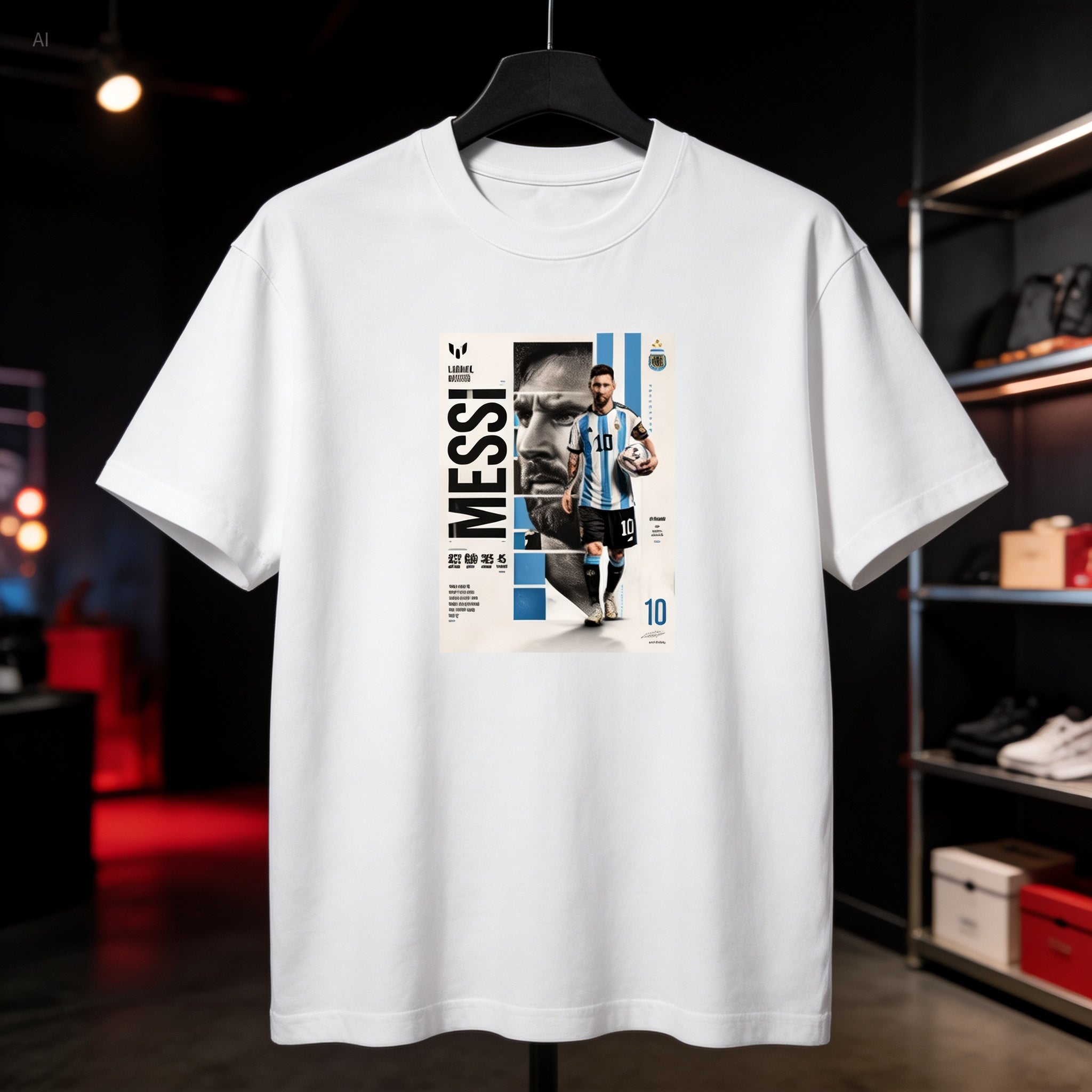 Messi World Cup 2026 - Camiseta Oversize Manga Corta