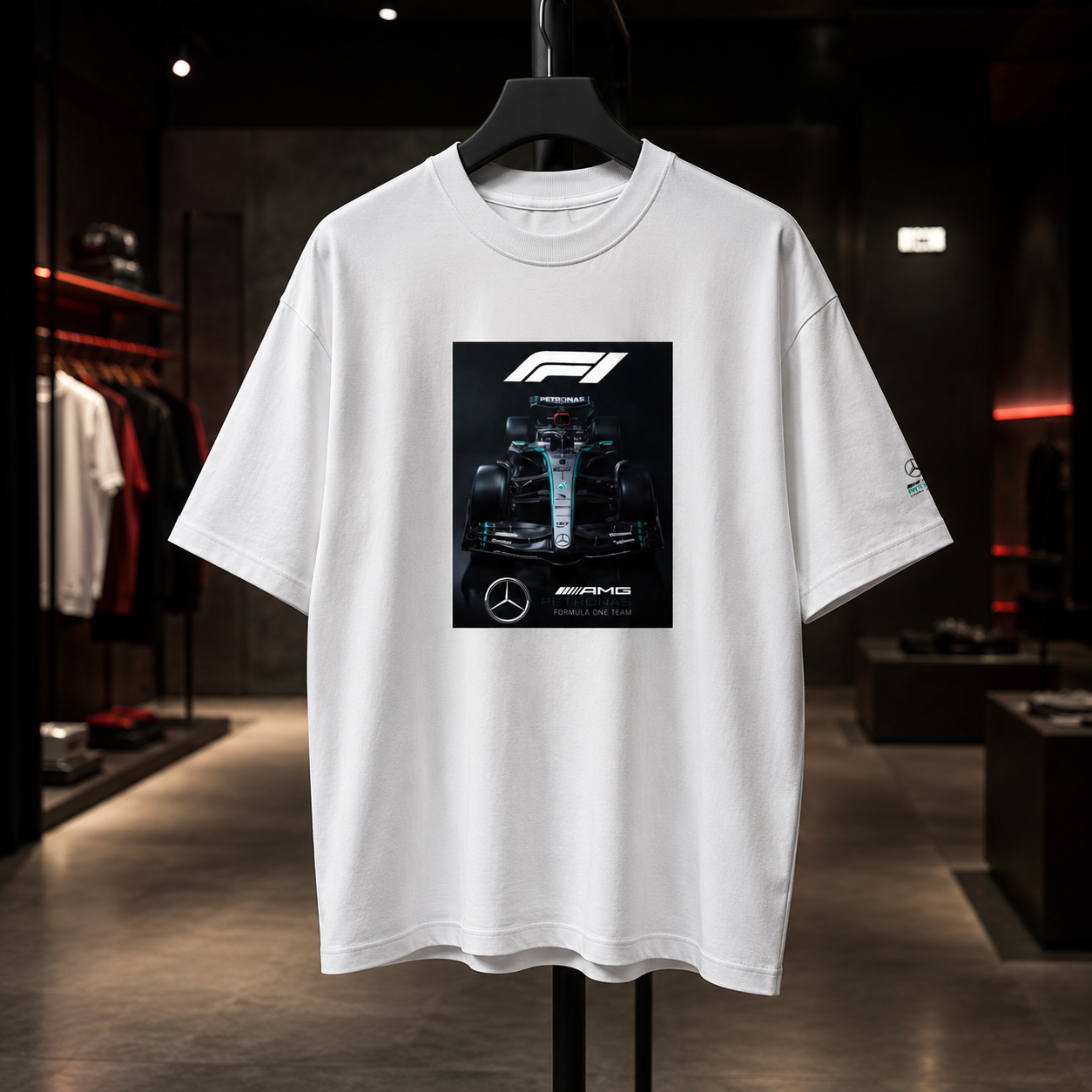 Scuderia Mercedes Benz Petronas - Camiseta Oversize Manga Corta