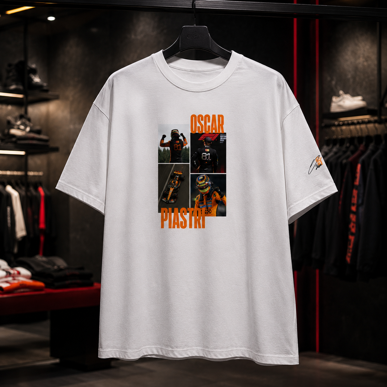 Oscar Piastri MCLAREN - Camiseta Oversize Manga Corta