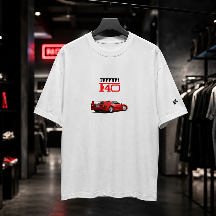 Ferrari F40 - Camiseta Oversize Manga Corta