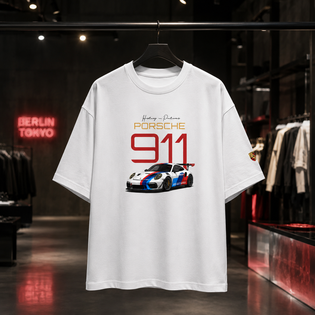 Porsche 911 - Camiseta Oversize Manga Corta