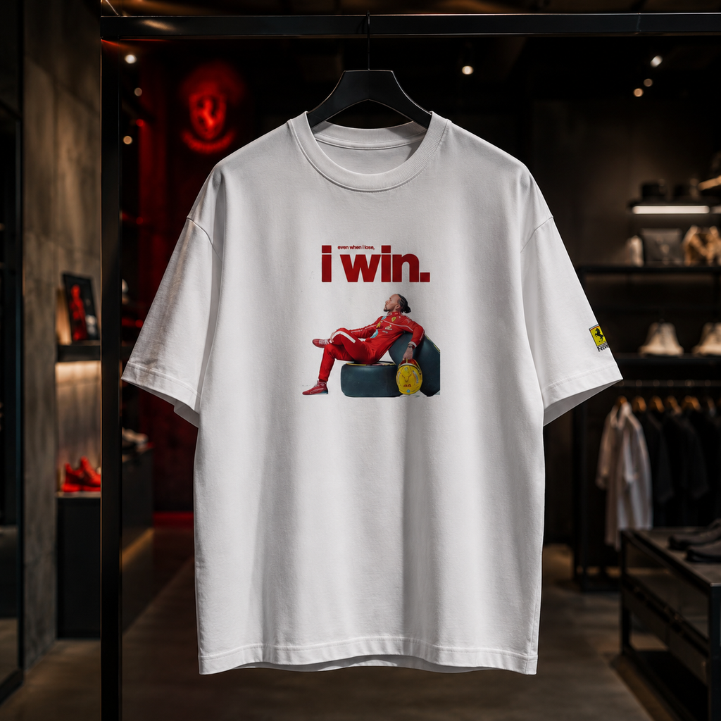 Lewis Hamilton x FERRARI 2026 - Camiseta Oversize Manga Corta