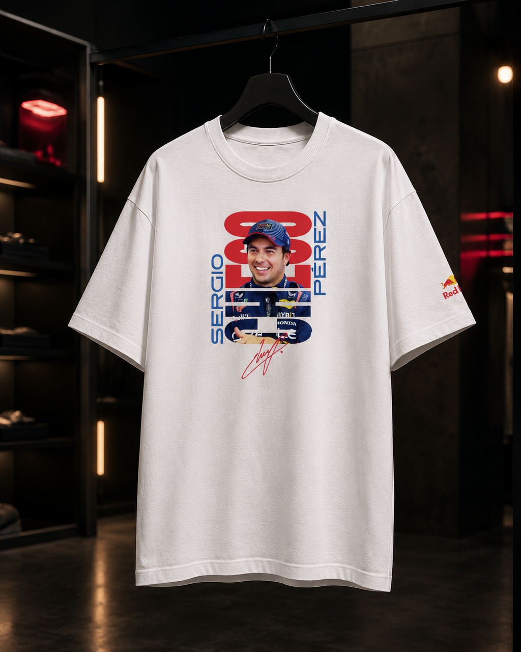 Checo Perez x RED BULL 2026 - Camiseta Oversize Manga Corta