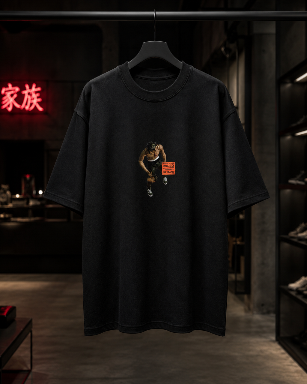 Travis Scott - Camiseta Oversize Manga Corta